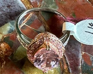 14K Rose GOLD with Pink Tourmaline