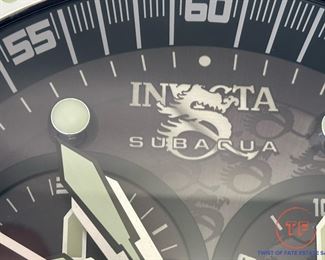Large INVICTA Wristwatch Wall Clock