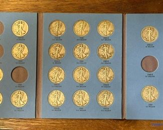 Walking Liberty SILVER Half Dollars Coin Book
