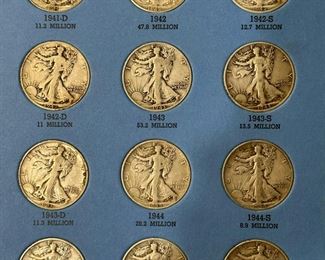 Walking Liberty SILVER Half Dollars Coin Book
