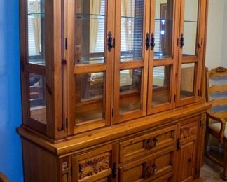 Beautiful detail wooden hutch