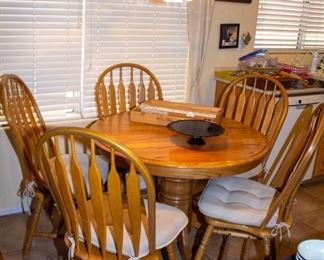 Petite wooden dining set