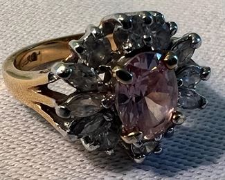 18K Gold Jeweled Ring