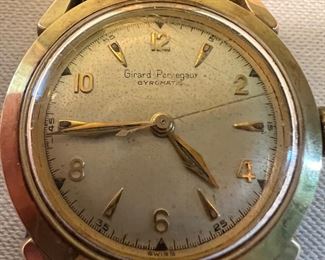 Vintage 1950's Mens Girard Perregaux Gyromatic Wristwatch - Working Condition