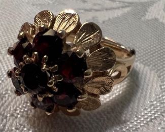 14K Gold Jeweled Ring