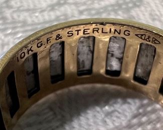 10K GF & Sterling Silver Ring