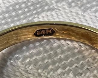 14K Gold Jeweled Ring