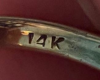 14K Gold Jeweled Ring