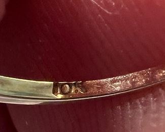 10K Gold Jeweled Ring