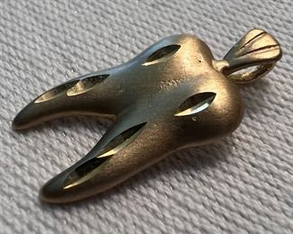 14K Gold Tooth Pendant