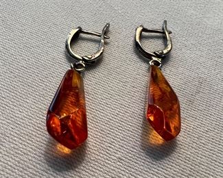 Amber Earrings