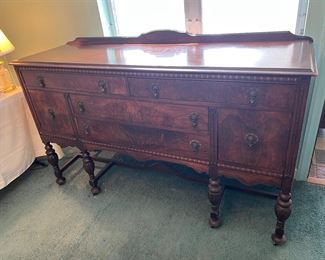 Antique 5 Drawer / 2 Door Sideboard