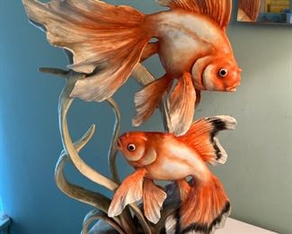 Rosenthal Fantail Porcelain Goldfish 