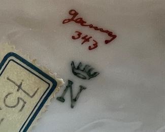 Vintage Dresden Porcelain Lace Figurine Woman With Lute