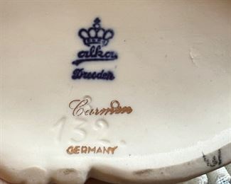 Vintage Dresden Porcelain Lace Figurine Woman - Carmen Dancer