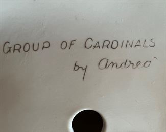 Andrea by Sadek "Group of Cardinals" Hand Painted Figurine