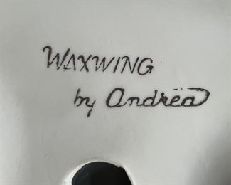 Andrea by Sadek "Waxwing" Hand Painted Figurine