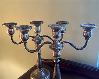 Sterling Silver Weighted Candle Sticks