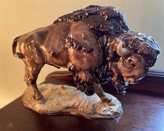 Karl Tutter Hutschenreuther Porcelain Bison Figurine