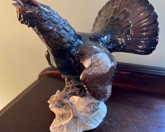 Rosenthal Vintage Porcelain Capercaillie Rooster Figurine