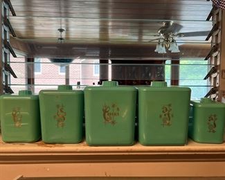 Vintage Lustro Ware Containers (5pc)