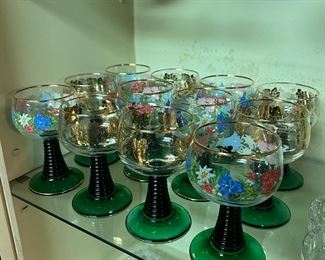 Vintage Bockling Roemer Glass Goblets (12pc)