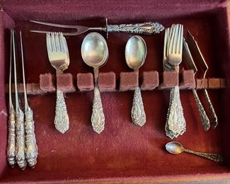 Sterling Silver Flatware - 27 Silver Pieces = 1020 Grams w 4 Additional Handled Pieces