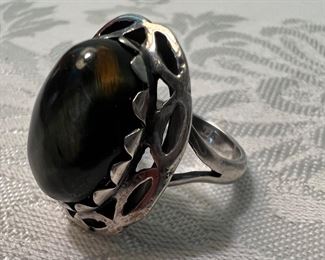 Sterling Silver Jeweled Ring