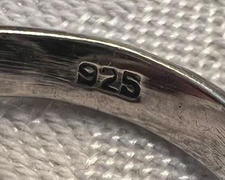 Sterling Silver Jeweled Ring