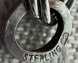 Sterling Silver Happy Birthday Heart Pendant Bracelet