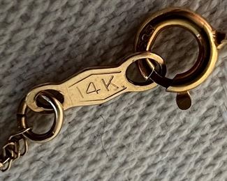 14K Gold Necklace with Pendant