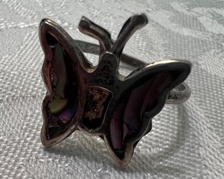 Sterling Silver Butterfly Ring