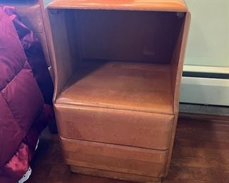 Mid-Century Modern Russel Wright Star Dust 2 Drawer End Table (pr)