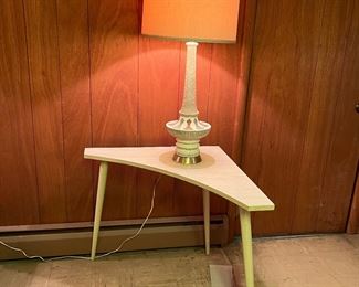Mid-Century Modern Haywood Wakefield Corner Table