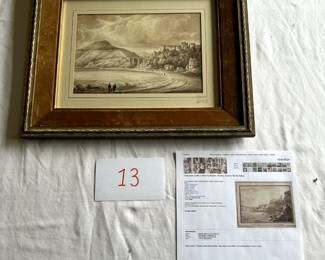 $1,500 - $2,000.	Attr. Paul Sandby.  Ink and wash.  Measures 10" by 6.75".