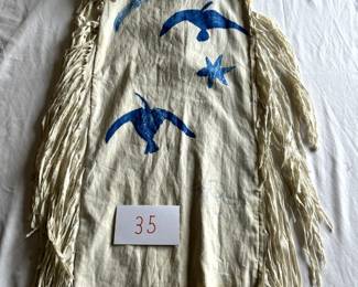 $200 - $300.	Muslin dress with birds.