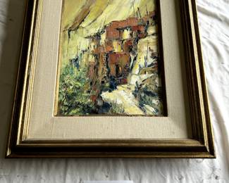 SOLD.  $750 - $1,000	Hans Ressdorf, SW messa, oil on canvas (smaller).  Measures 24" by 16".