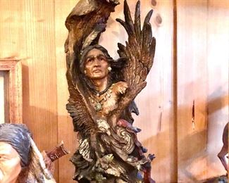 Native American sculptures