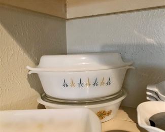 Vintage Anchor Hocking FireKing covered casserole