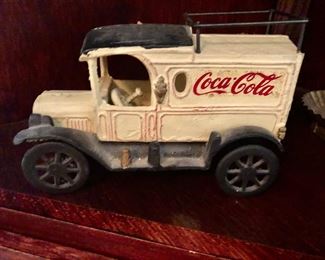 Vintage cast iron Coca Cola truck