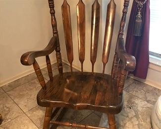 Limited edition Liberty commemorative stenciled rocker