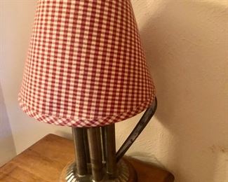 Small tin country lamp