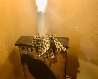 Old crow lamp