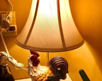 Rooster lamp