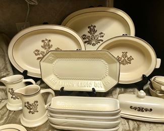 Assorted serving pieces