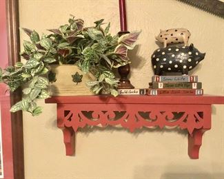 Wall decor and greenery