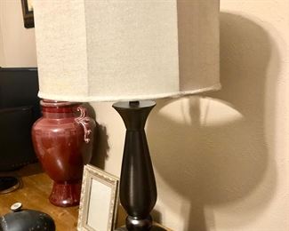 Black contemporary lamp