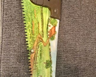 Hand painted saw