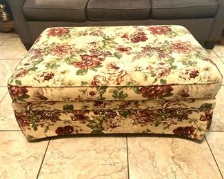 Floral ottoman