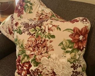 Matching throw pillows